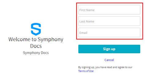 Login to Symphony .